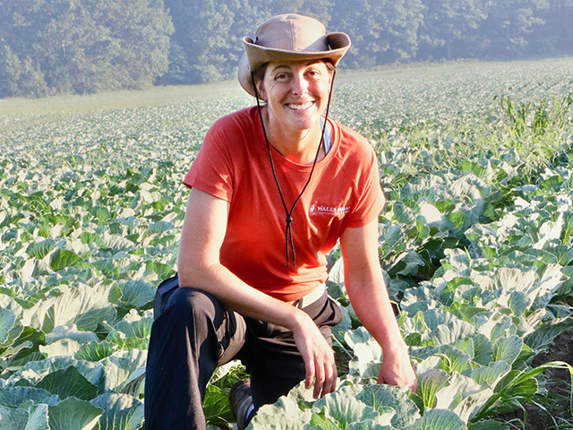 Megan Wallendal is helping to oversee the conversion of nearly 1,000 acres to organic at Wallendal Farms, Image by Des Keller
